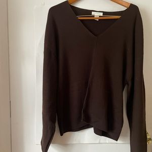H&M brown oversized sweater